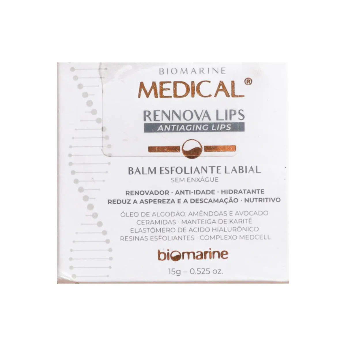 Biomarine Medical Rennova Lips Balm Esfoliante Labial 15g