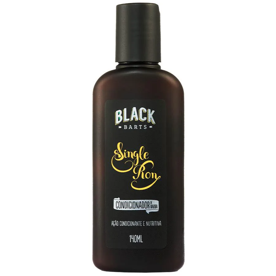 Condicionador de Barba Ação Condicionante e Nutritiva Single Ron 140ml Black Barts
