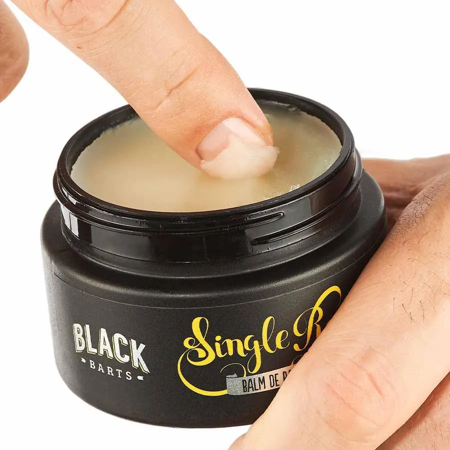 Balm em Cera para Barba Hidrata Amacia e Modela Single Ron 50g Black Barts