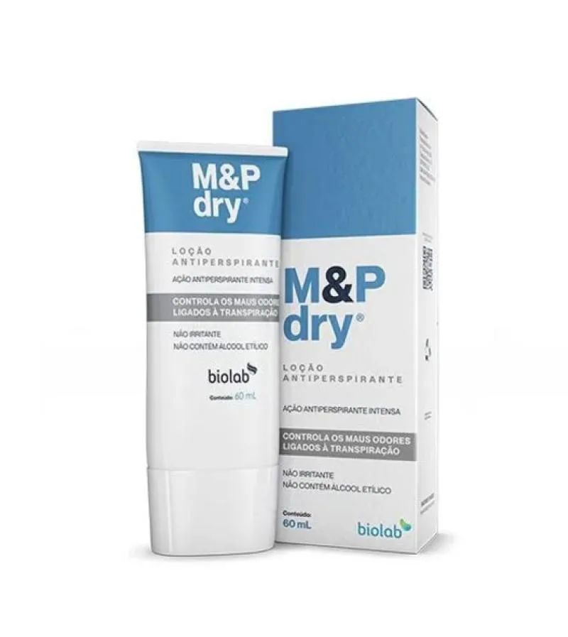 M&P Dry Loção Antitranspirante para Mãos e Pés 60Ml