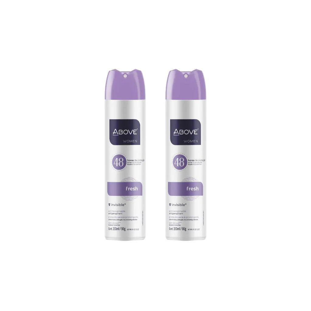 Desodorante Aero Above 150ml Fem Fresh - Kit C / 2un
