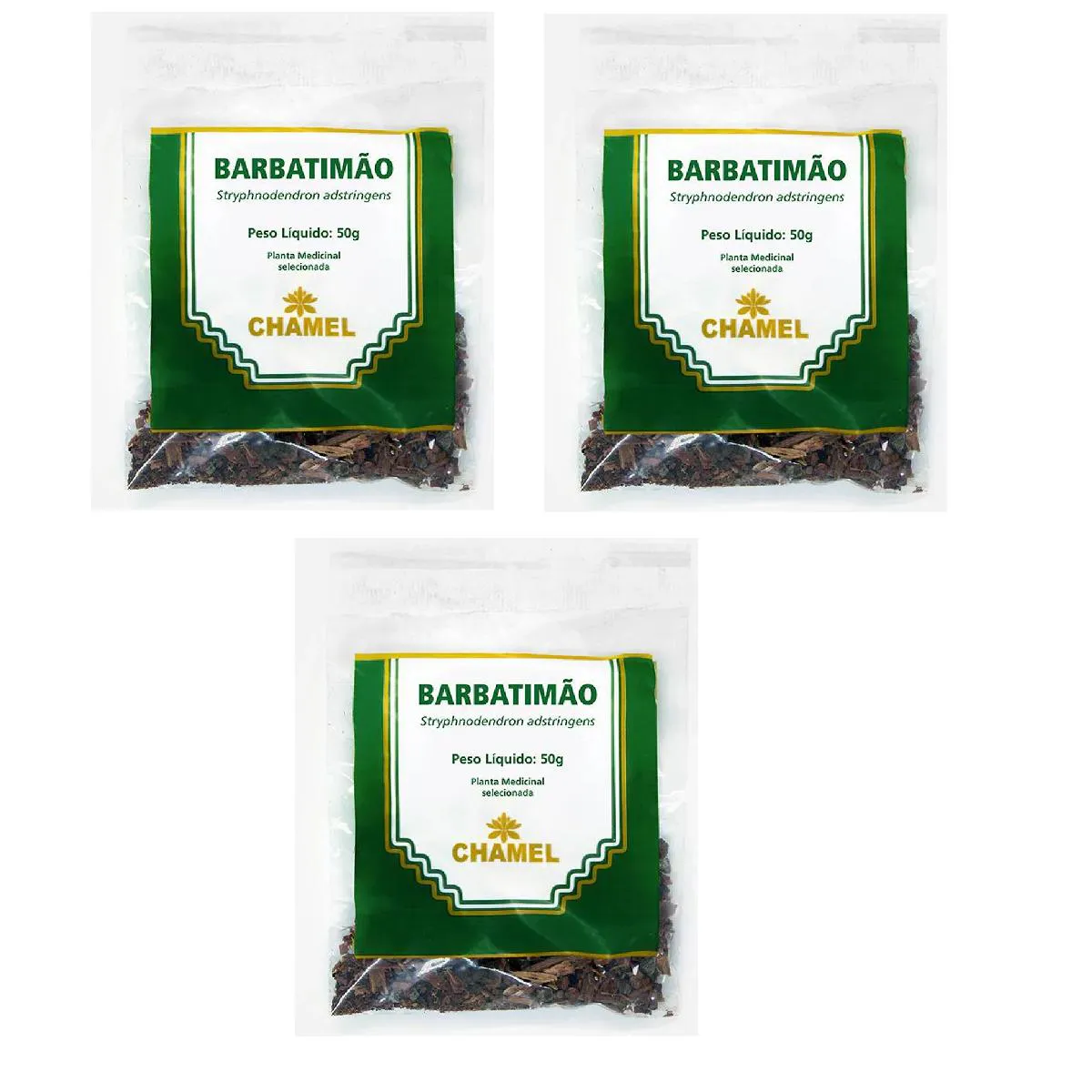 Kit 03 Pacote de Chá de Barbatimão 50g - Chamel