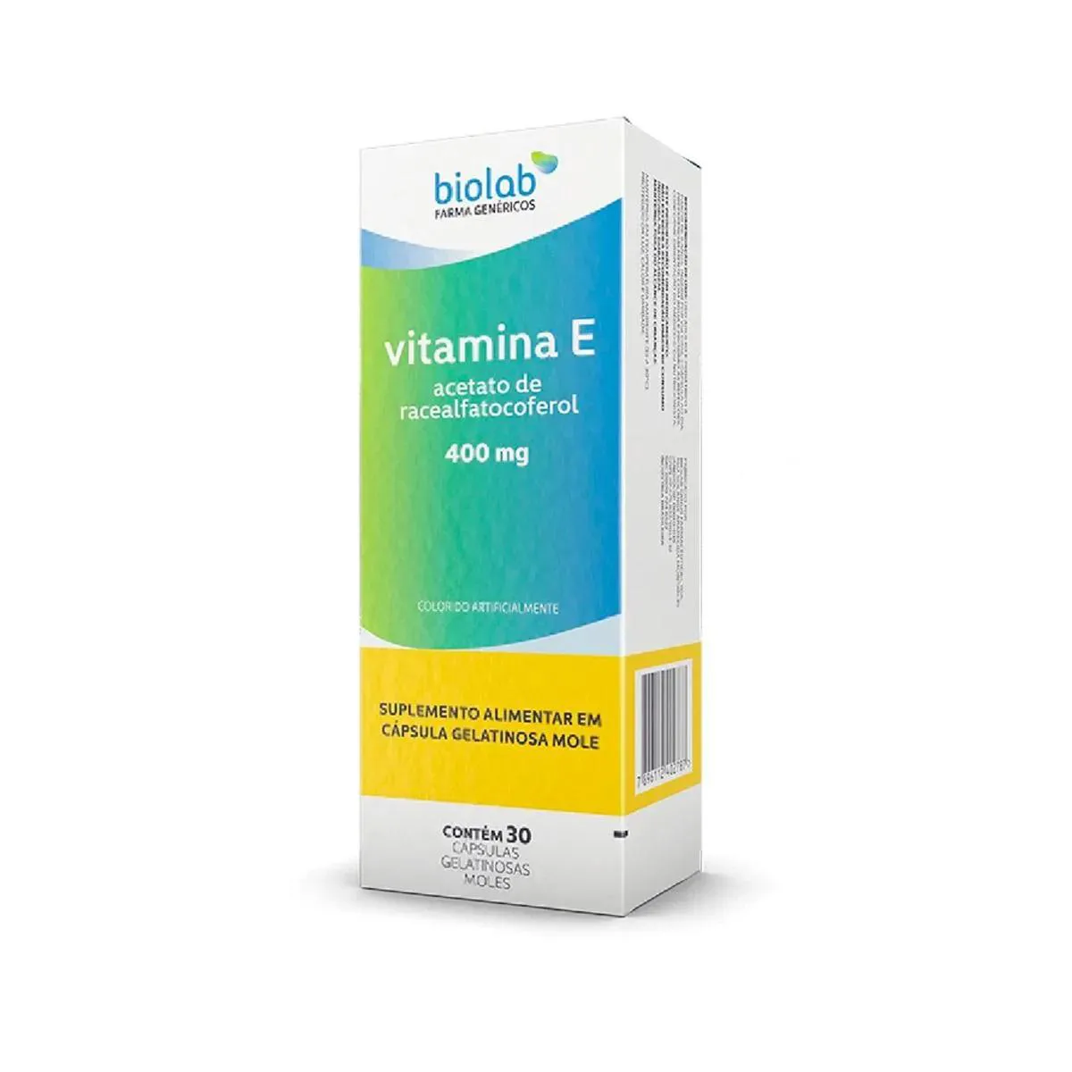 Vitamina E 400mg Biolab Antioxidante Imunidade Força 30cps