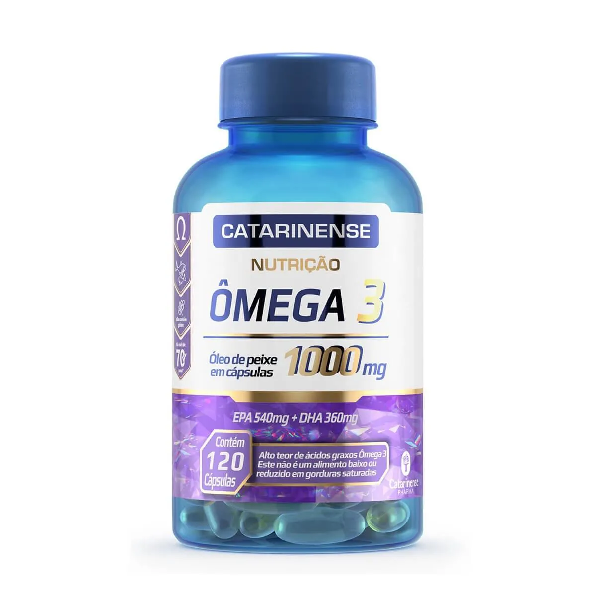 SUPLEMENTO ALIMENTAR CATARINENSE ÔMEGA 3 NUTRIçãO 120CPS