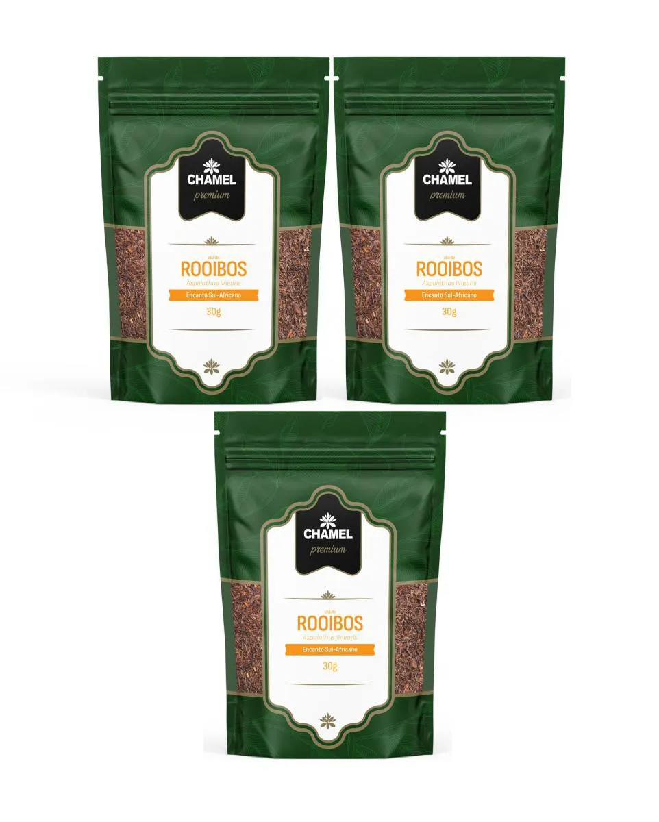 Kit 3 Chá de Rooibos (aspalathus Linearis) 30g – Chamel