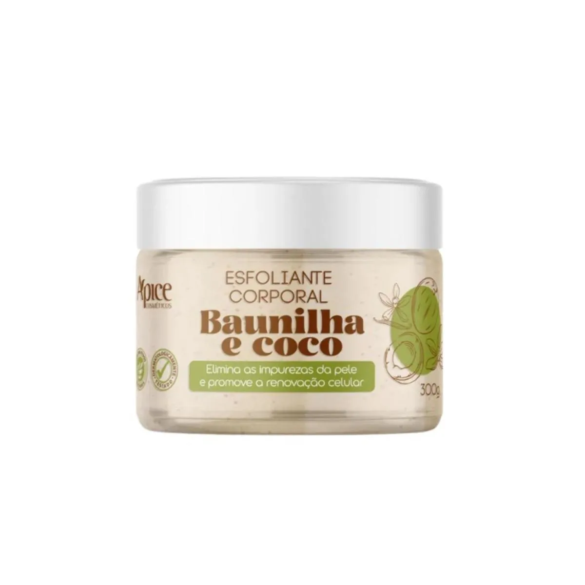 Apice Esfoliante Corporal Baunilha e Coco 300G