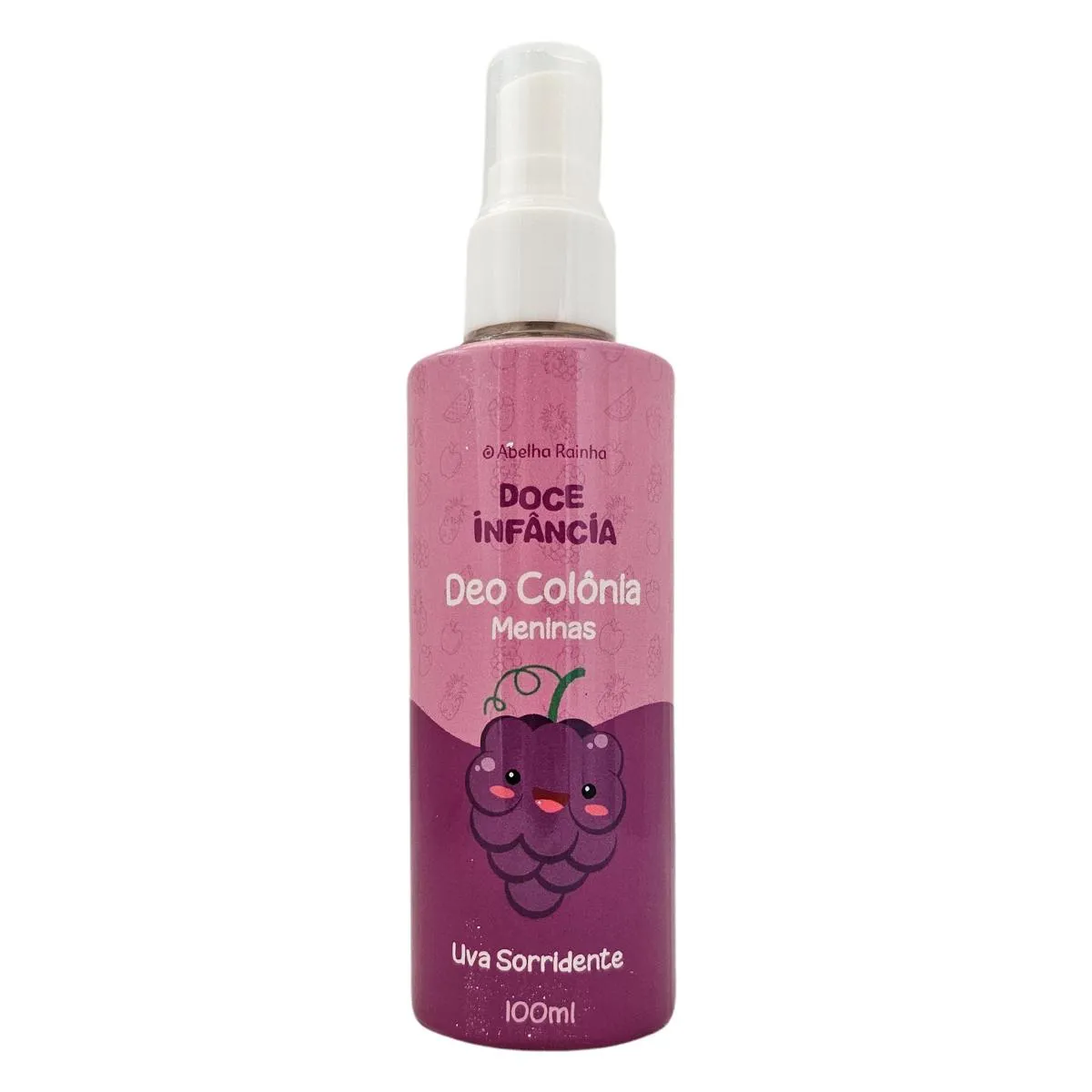 Deo Colônia Spray Infantil Meninas Uva Sorridente Doce Infância Abelha Rainha 100ml