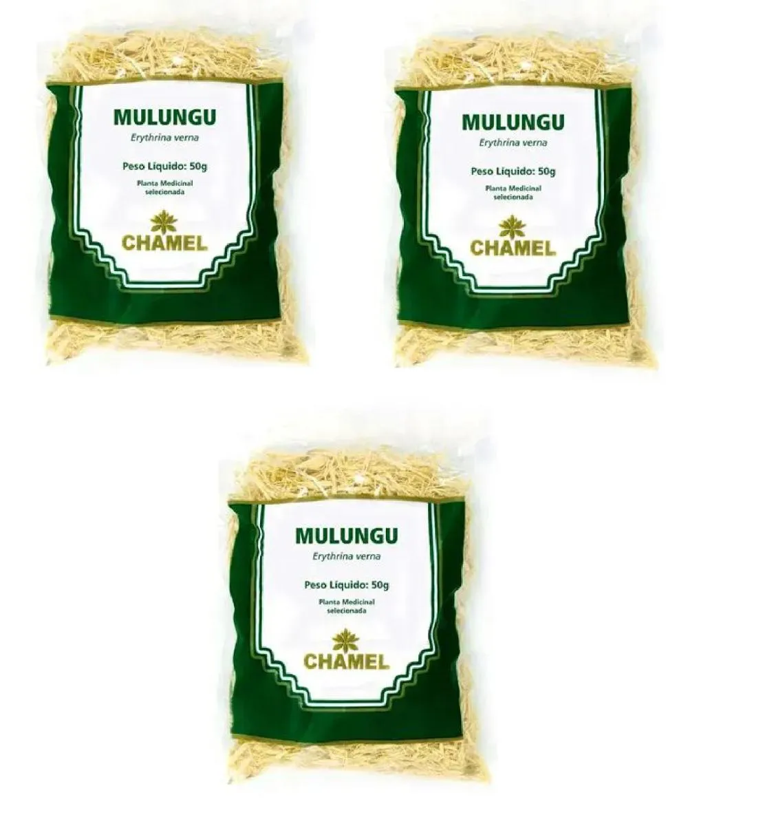 Kit 03 Pacote de Chá Mulungu 50g - Chamel