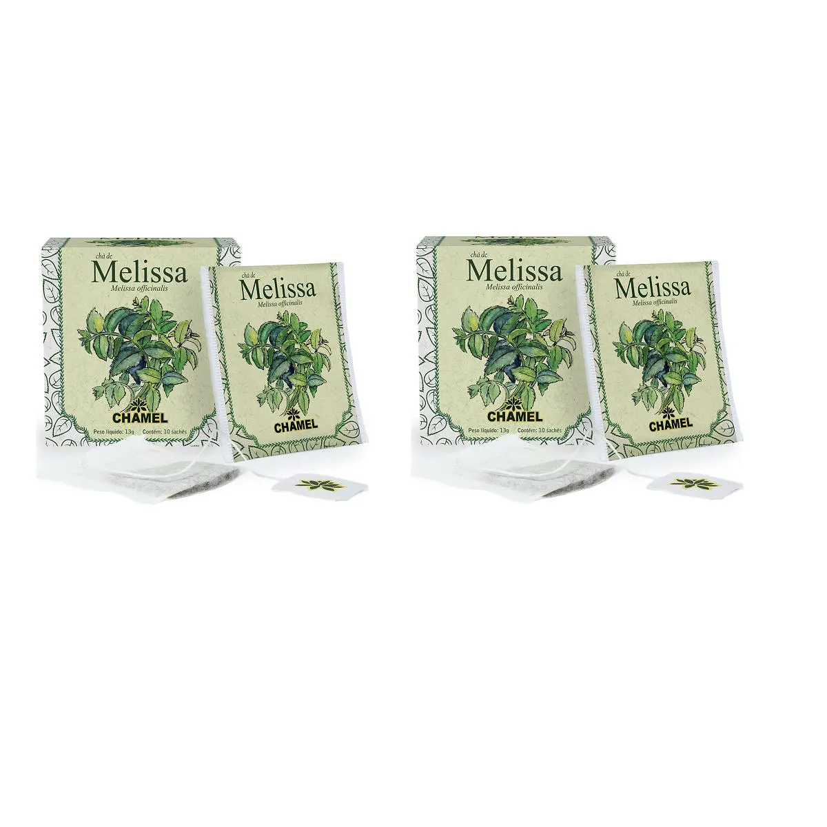 Kit 02 Chá de Melissa com 10 Sachês 13g - Chamel