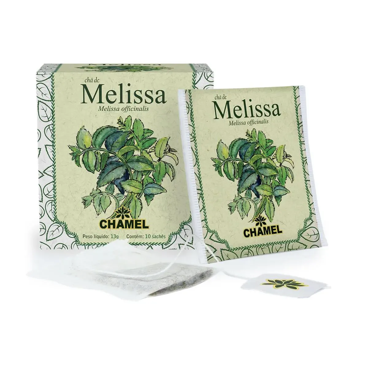 Chá de Melissa com 10 Sachês 13g - Chamel
