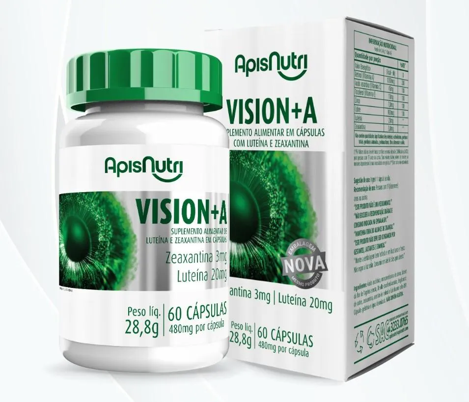 Vision + Luteina Zeaxantina Vitamina A E C Zn Cu 60 Capsulas