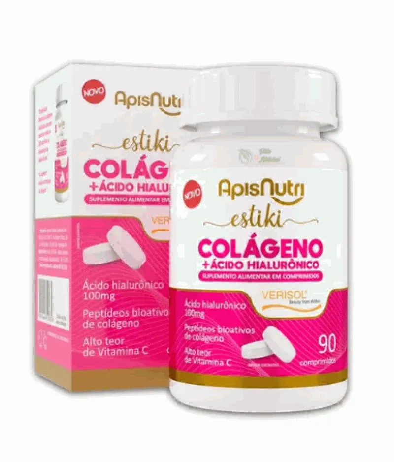 Estiki Colágeno + Ácido Hialurônico (90 Comp) - Padrão: Único