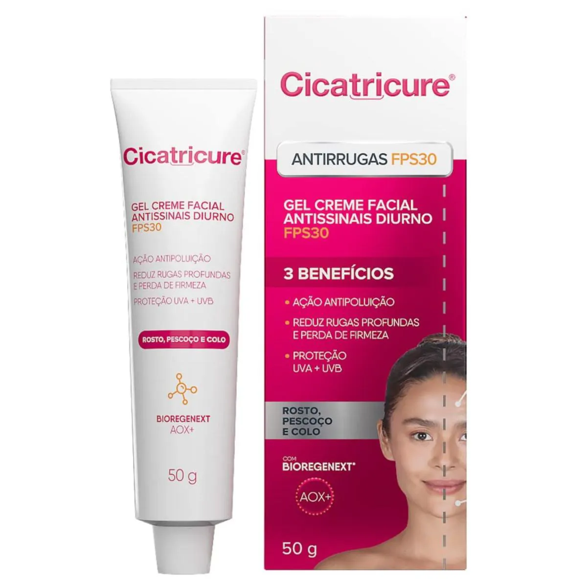 Creme Gel Cuidados Rosto Anti-idade Fps30 50g – Cicatricure