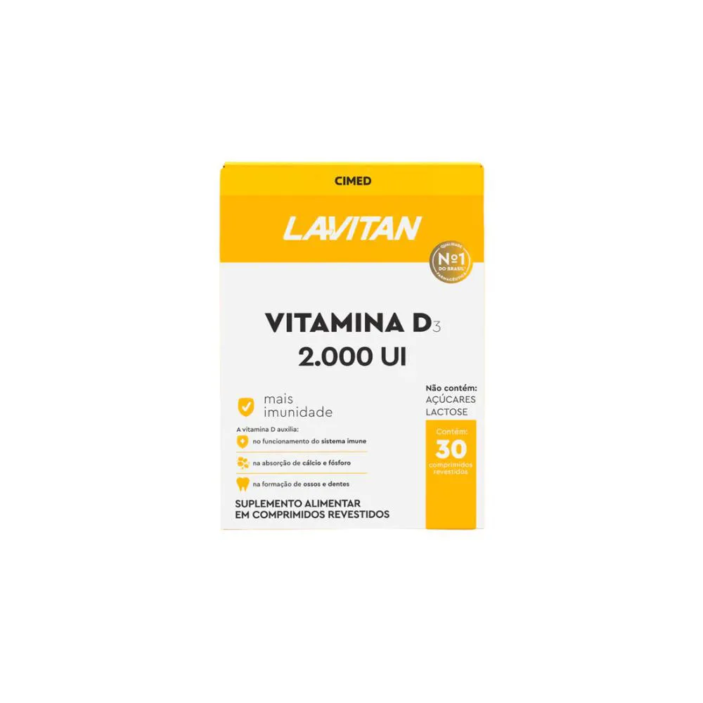 Lavitan Vitamina D 2.000ui - 30 Cpr - Cimed