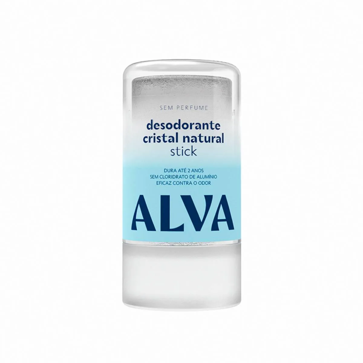 Desodorante Vegano Sem Alumínio Stick Cristal Alva Personal Care Cristal Natural 12h Sem Perfume 120g