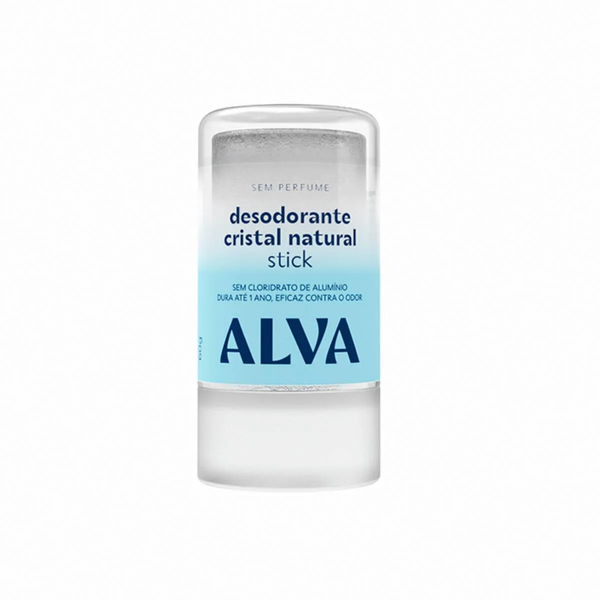 Desodorante Vegano Sem Alumínio Stick Cristal Alva Personal Care Cristal Natural 12h Sem Perfume 60g
