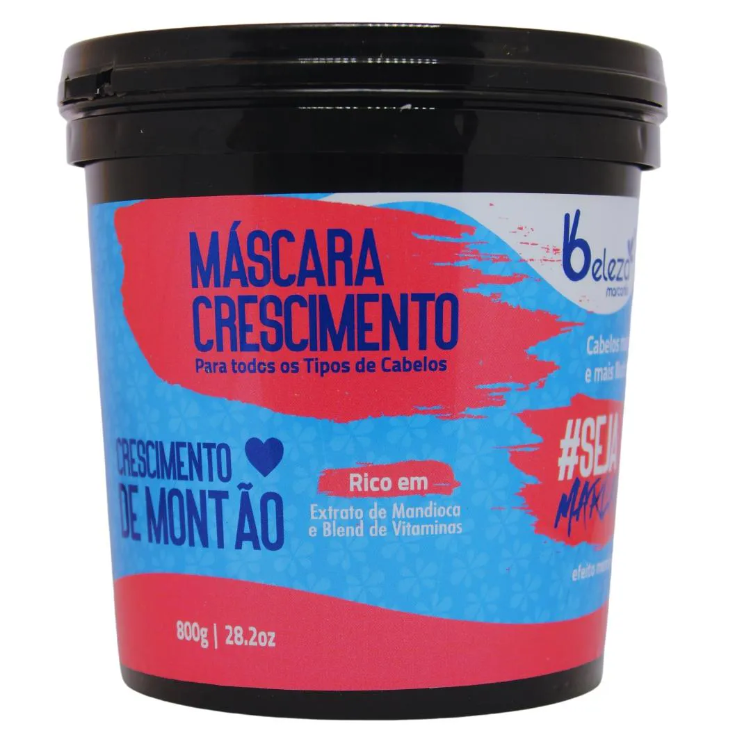 Máscara Capilar Crescimento de Montão Beleza Marcante 800g