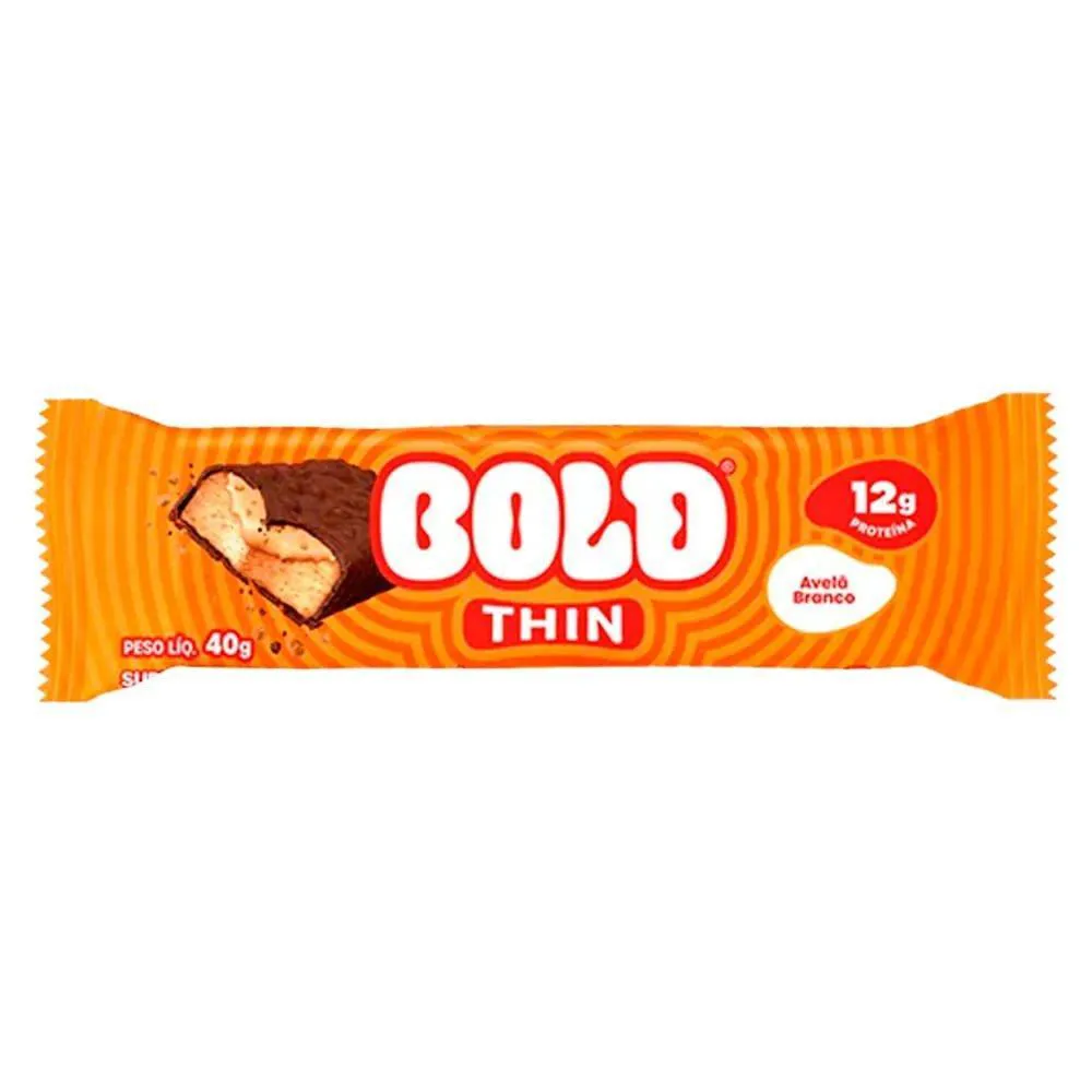 Bold Thin Avelã Branco 40g