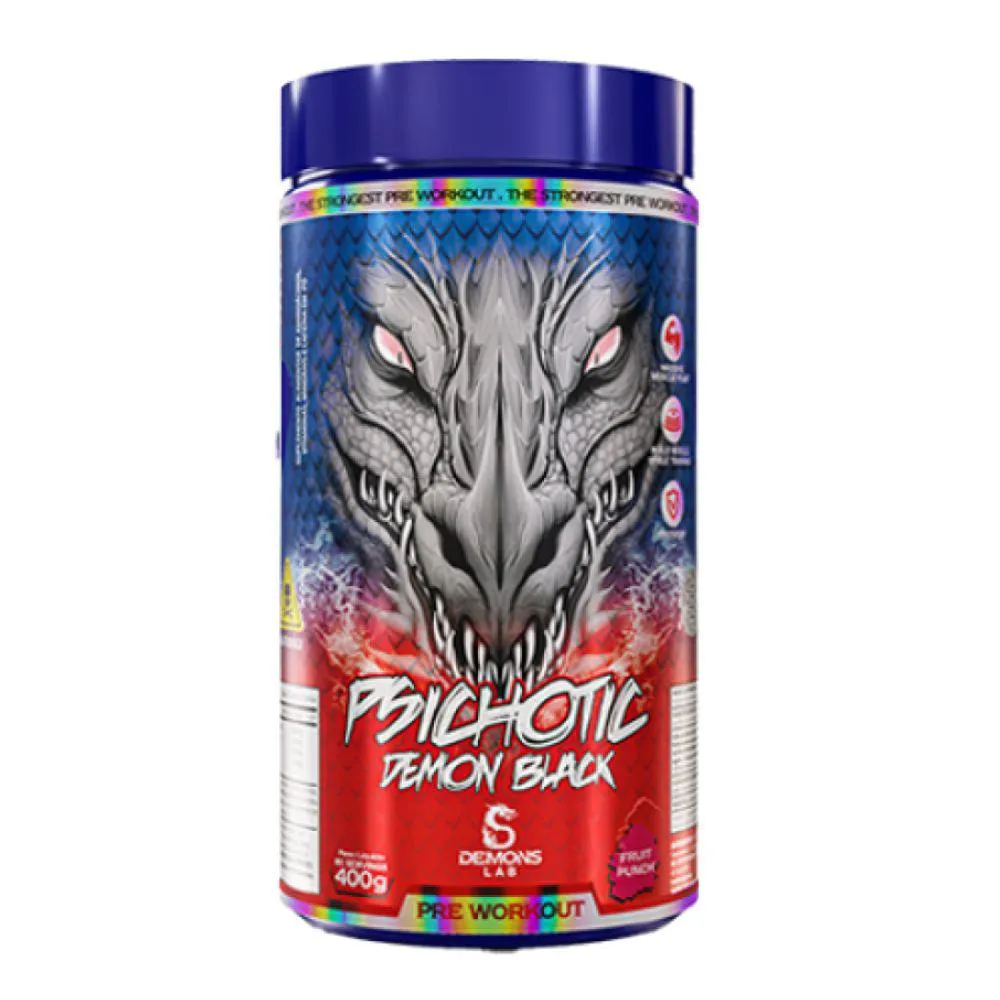 PRE TREINO PSICHOTIC DEMON BLACK FRUIT PUNCH 400G - DEMONS LAB