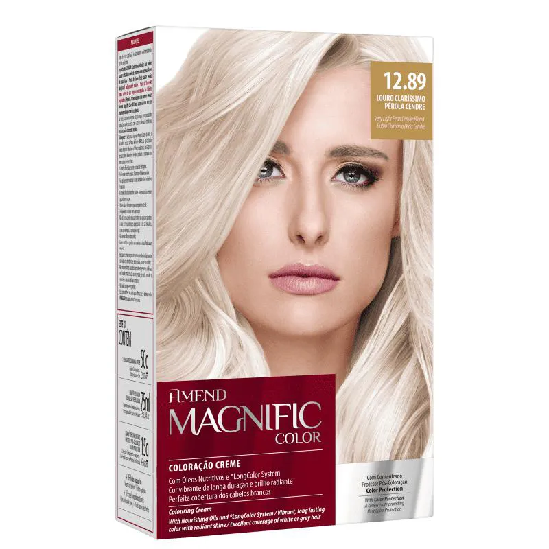 Amend Magnific Color 12.89 Louro Claríssimo Pérola Cendre - Coloração