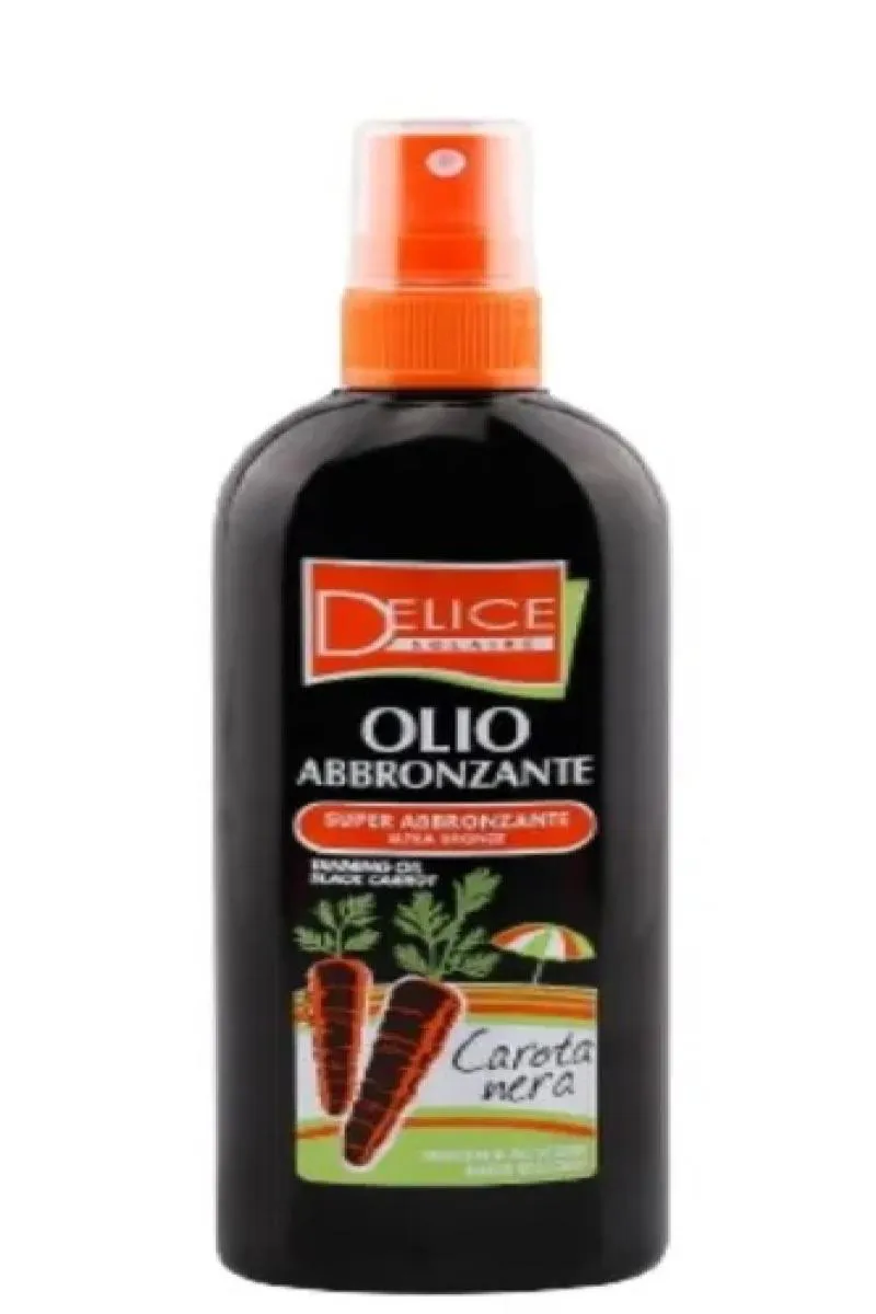 Delice Solaire Oleo Bronzeador Cenoura Negra Spray 150 Ml