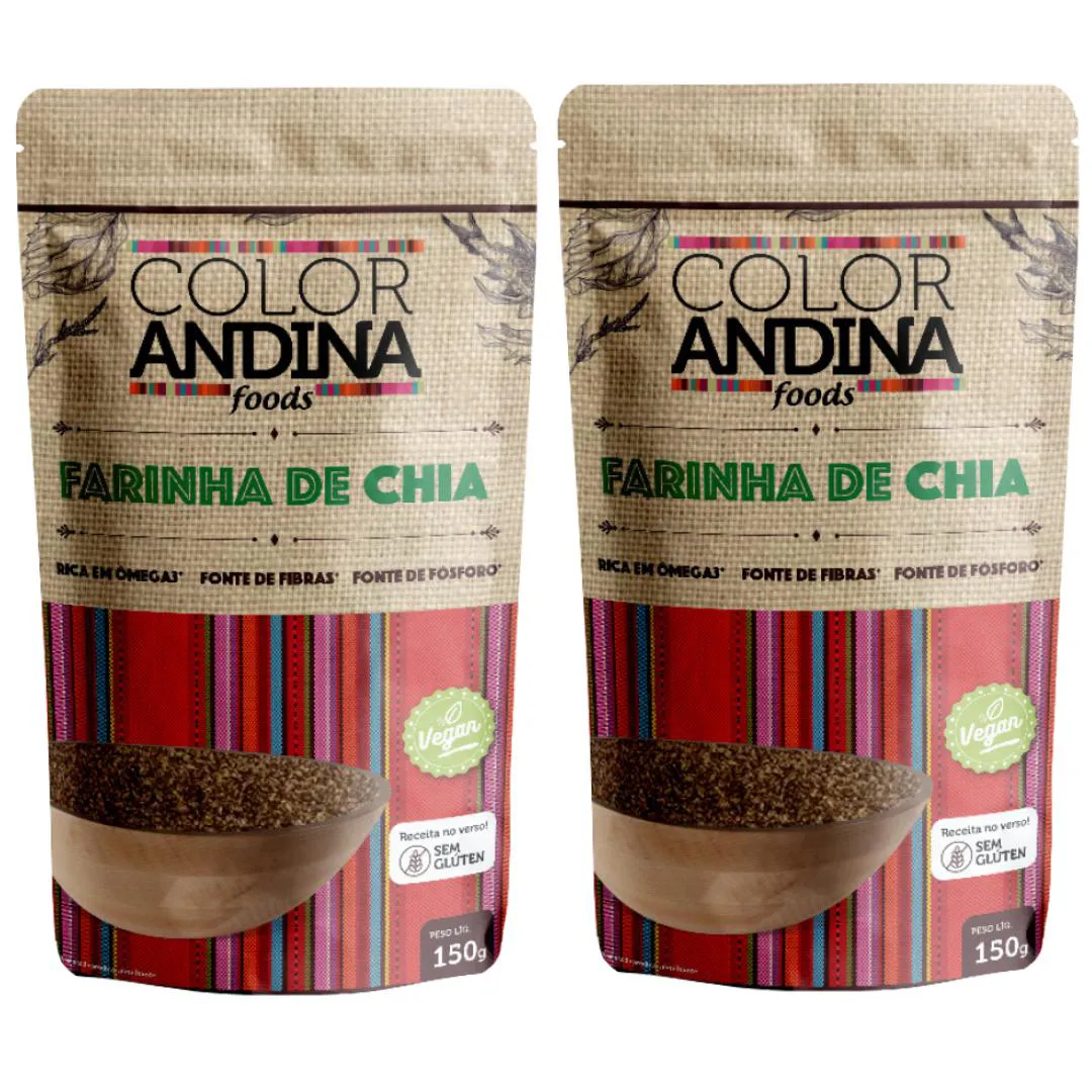 Farinha de Chia Color Andina 150g - 2 Pacotes