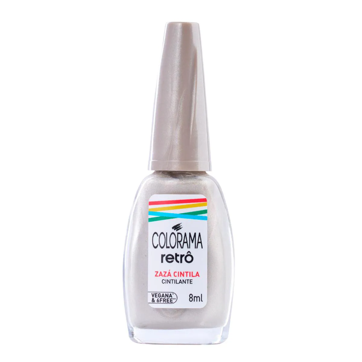 Esmalte Cintilante Colorama Retrô 8ml - Zazá Cintila