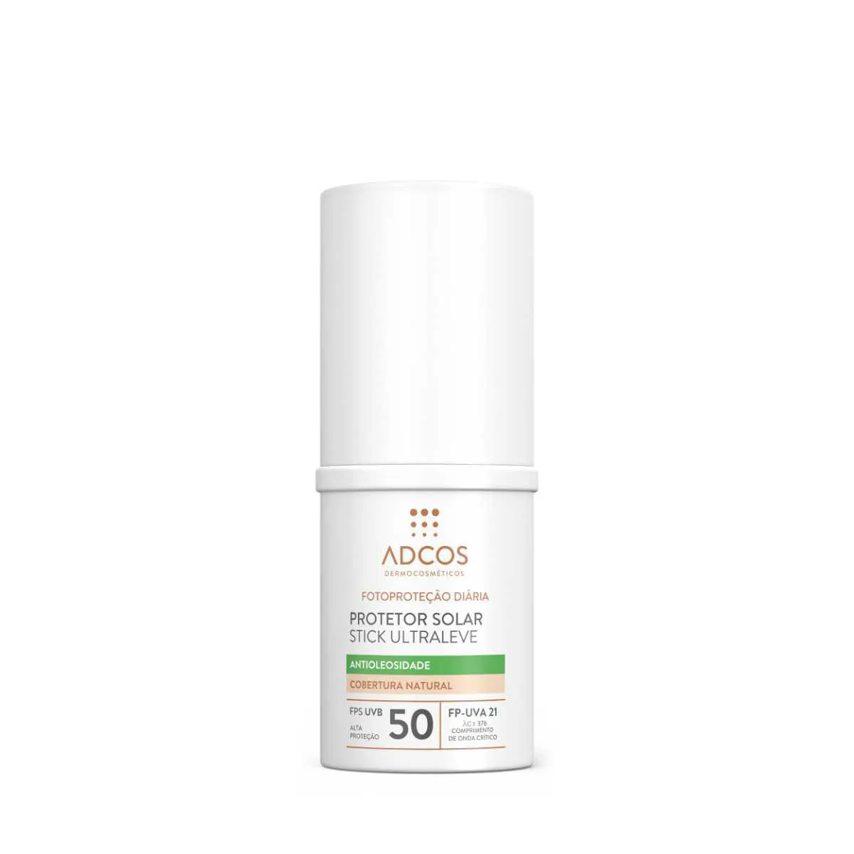 Protetor Solar Facial em Bastão Adcos Ultraleve FPS 50 Nude 12g