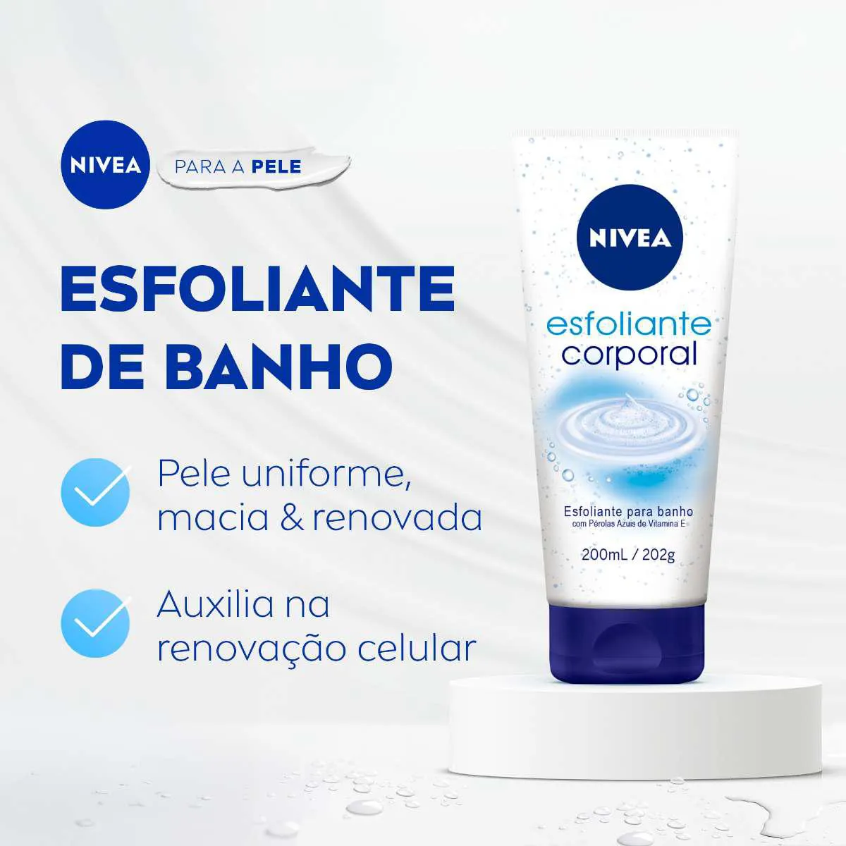 Esfoliante Corporal para Banho Nivea com 200ml