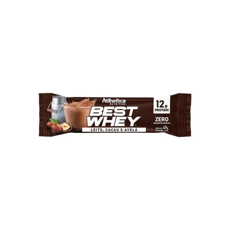 Best Whey Bar (62g) - Sabor: Leite, Cacau e Avelã (49g)