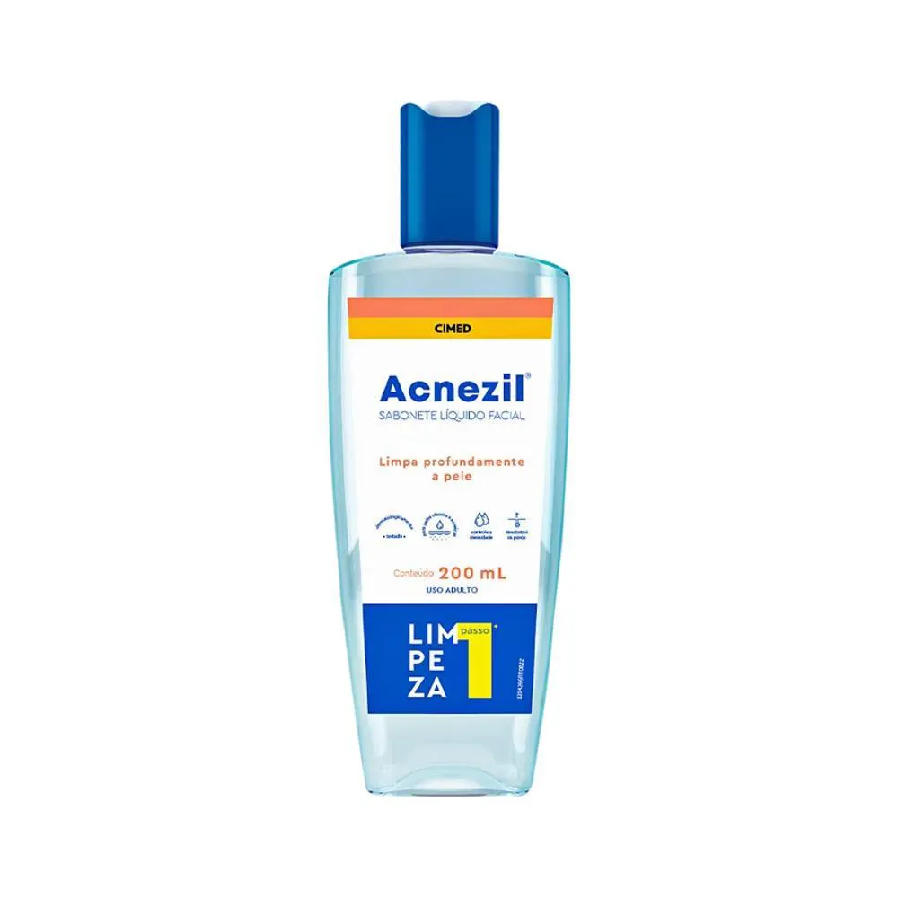 Sabonete Líquido Facial Acnezil 200ml - Cimed