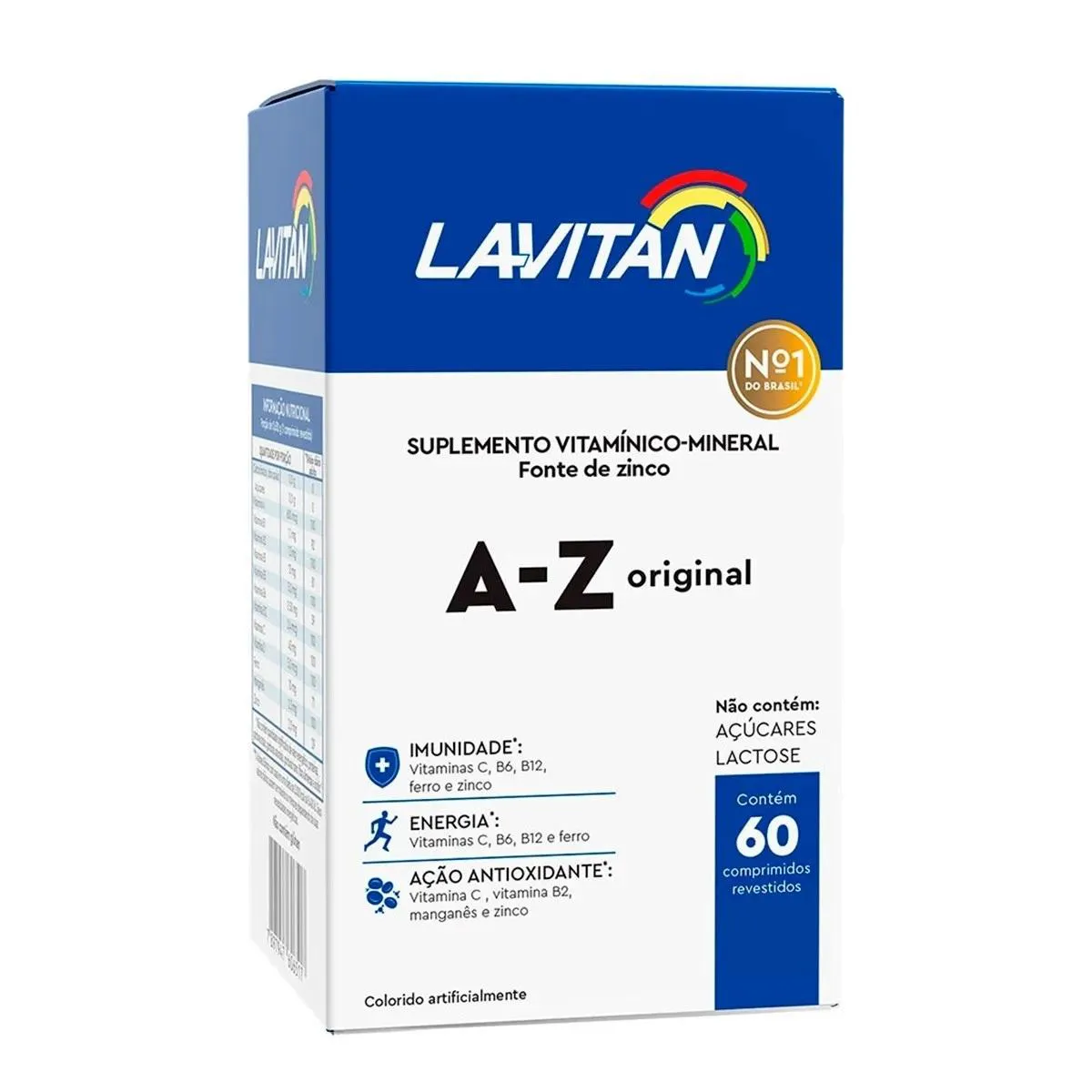 SUPLEMENTO VITAMíNICO LAVITAN A-Z ORIGINAL IMUNIDADE 60COMPS