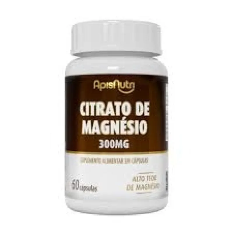 Citrato de Magnésio 300mg (60 Cápsulas) - Padrão: Único