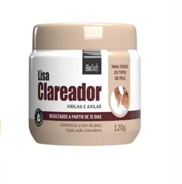 Creme Clareador de Pele Virilha e Axila Corporal Tripla Ação