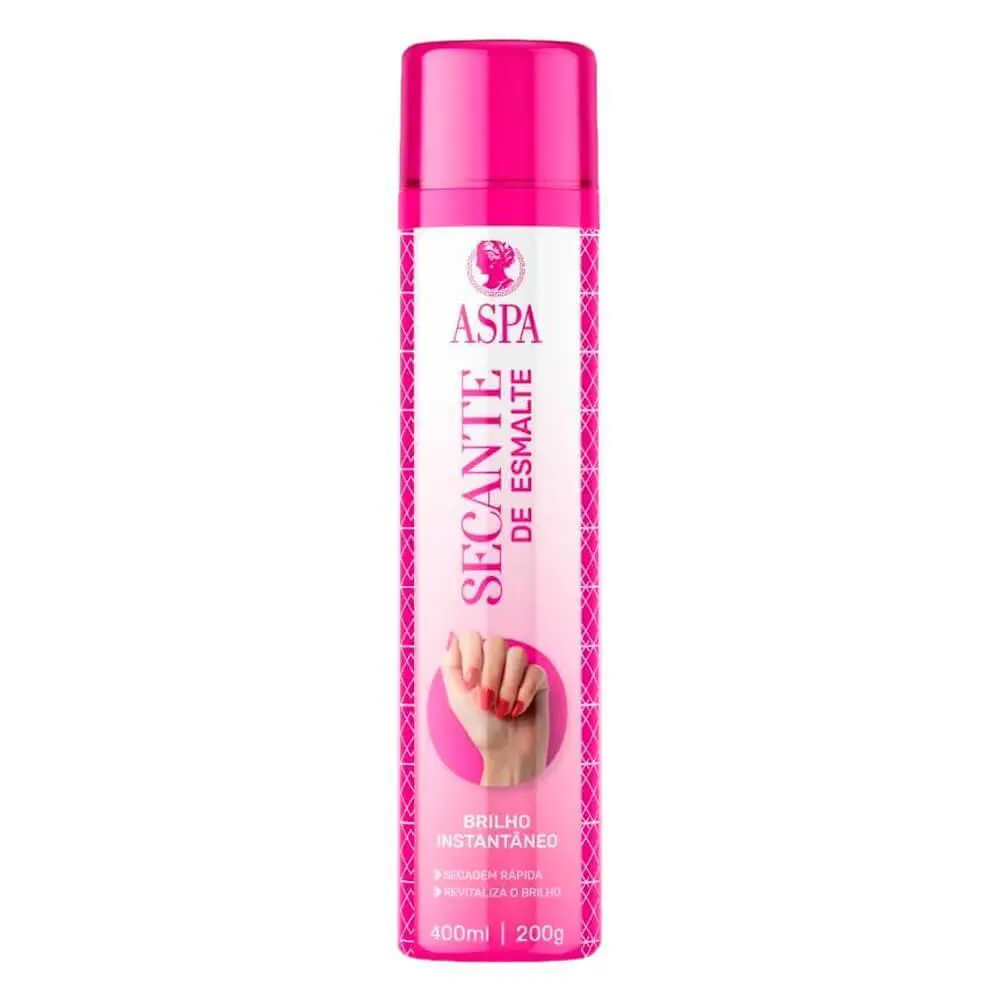 Kit 6Un Spray Secante de Esmalte Aspa - 400ml - Seca Instantaneo