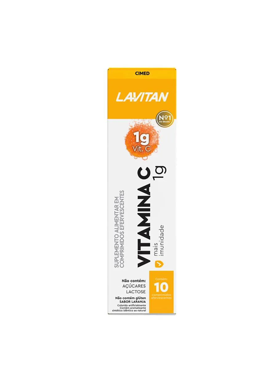 Lavitan Vitamina C comprimidos Efervescentes Sabor Laranja