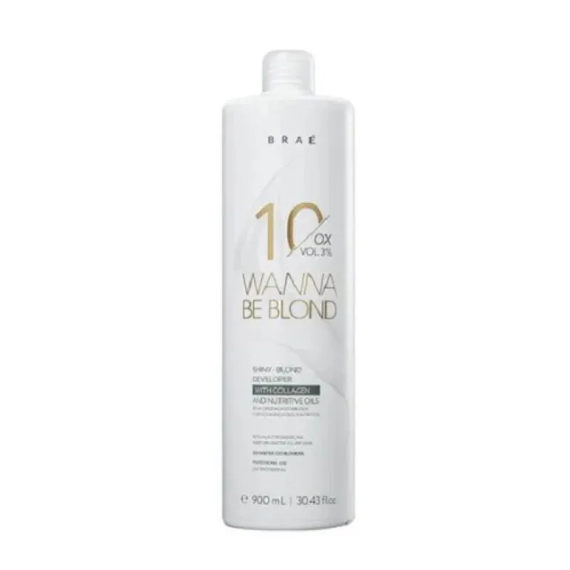 Brae - Wanna Be Blond - 3% Agua Oxigenada 10 Volumes 900 Ml