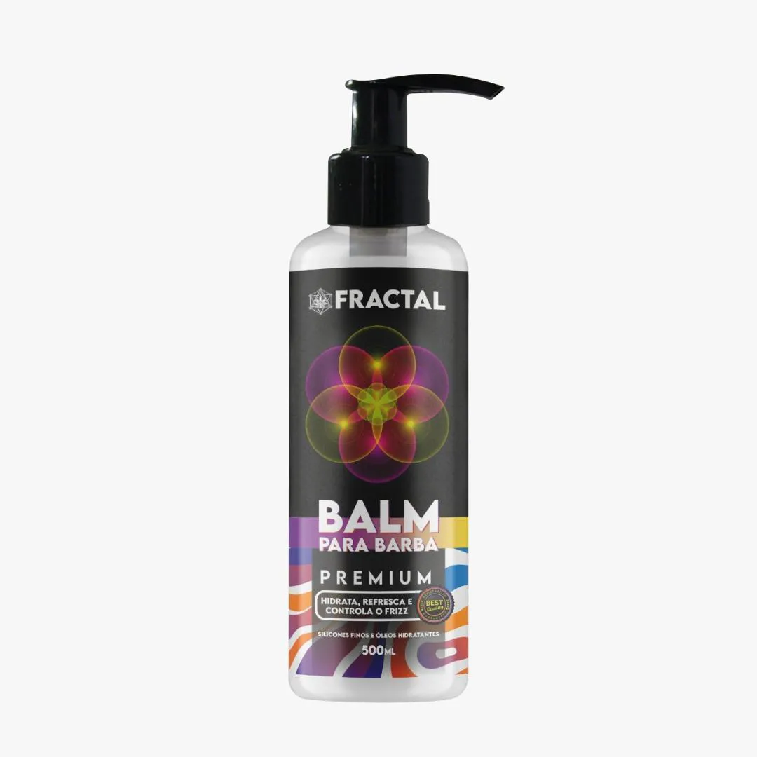Balm Pos Barba Black Fix 500ml Fractal Premium