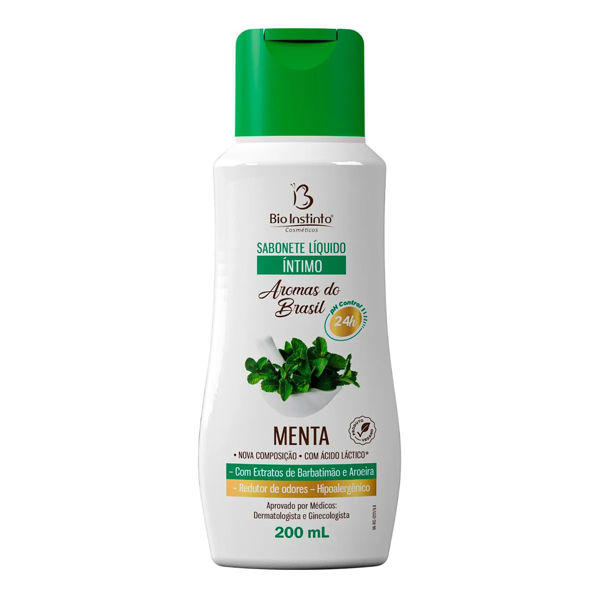 Sabonete Líquido Íntimo Bio Instinto Aromas do Brasil Menta 200ml