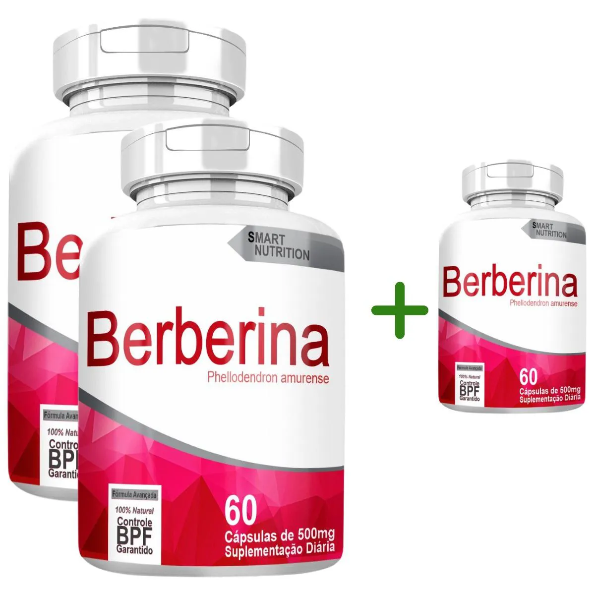 Berberina Compre 2 Leve 3 com Total de 180 Capsulas