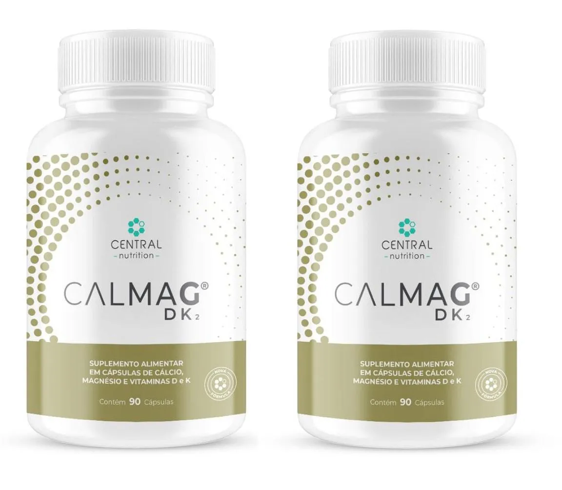 Kit com 2 Calmag Dk2 2 90 cápsulas - Central Nutrition