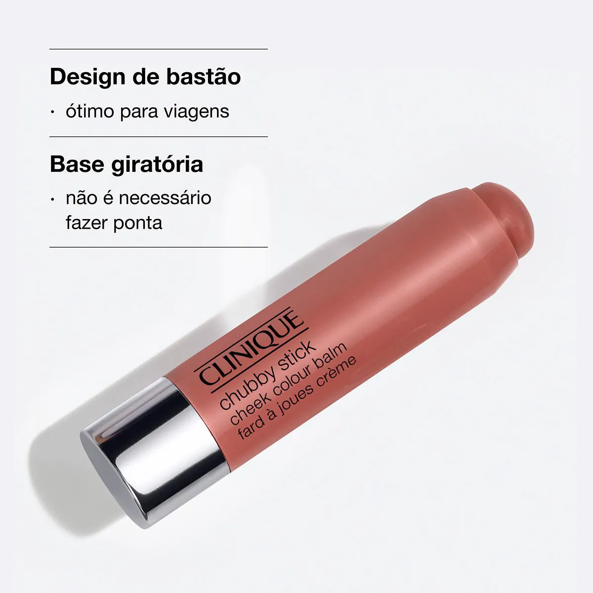 Blush em Bastão Clinique Chubby 6g - Plumped Up Peony