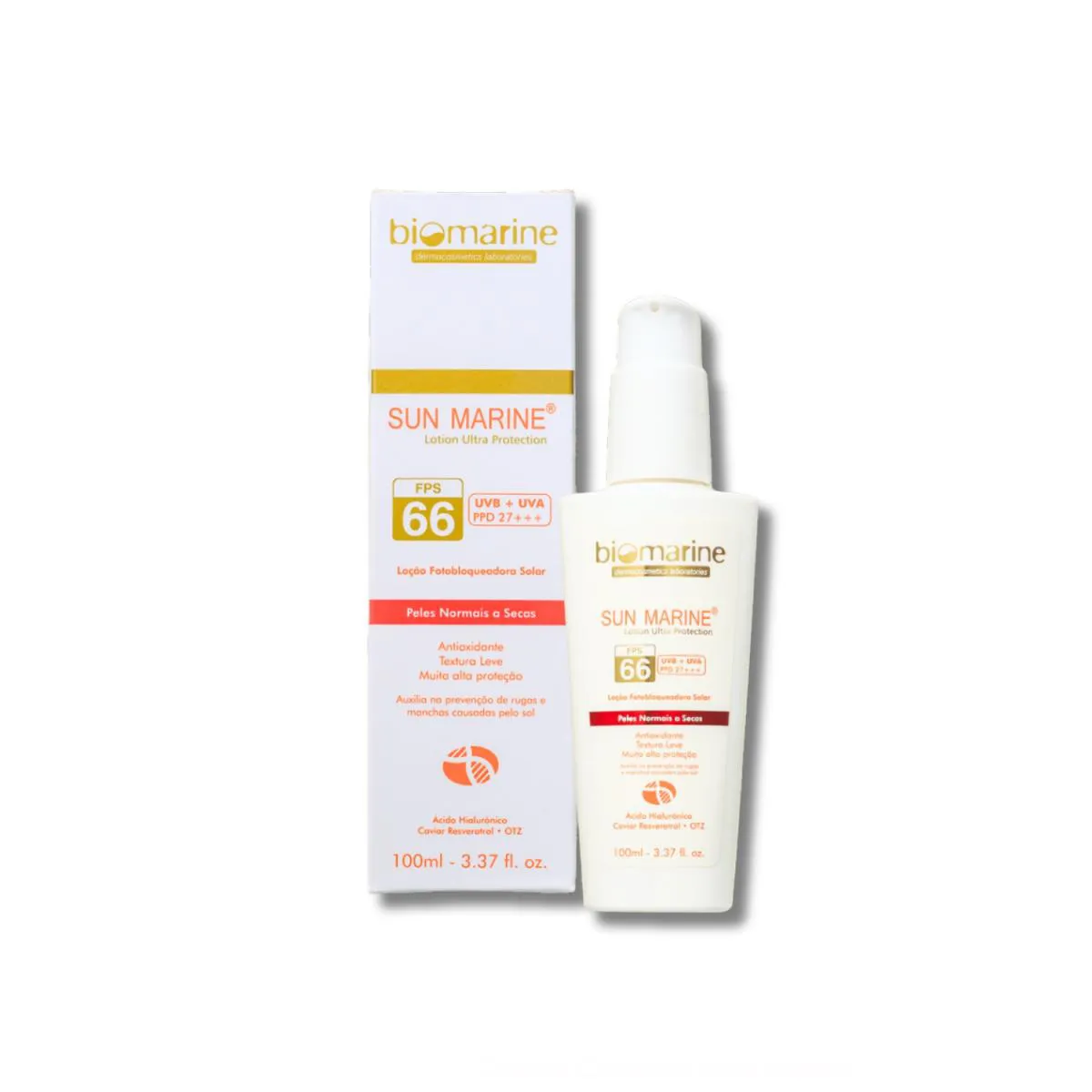 Biomarine Sun Marine Fps 66 Filtro Solar Anti Idade 100ml