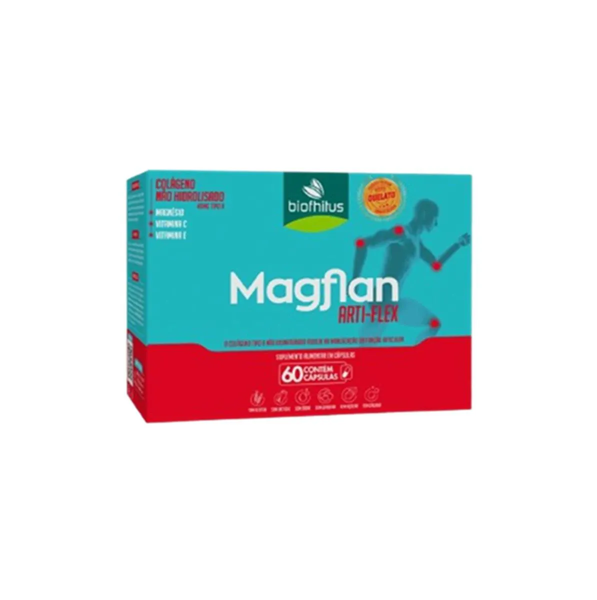 COLáGENO NãO HIDROLISADO TIPO II MAGFLAN ARTI-FLEX 60CáPS