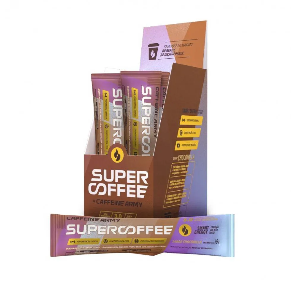 Supercoffee 3.0 To Go Display (14 Sachês de 10g) - Sabor: Choconilla