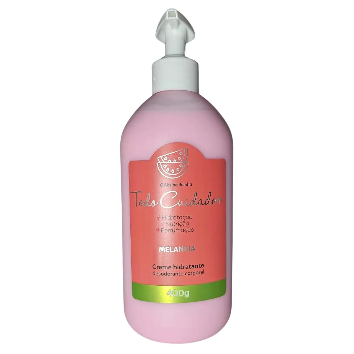 Creme Hidratante Corporal Melancia Todo Cuidado Mais Abelha Rainha 400g