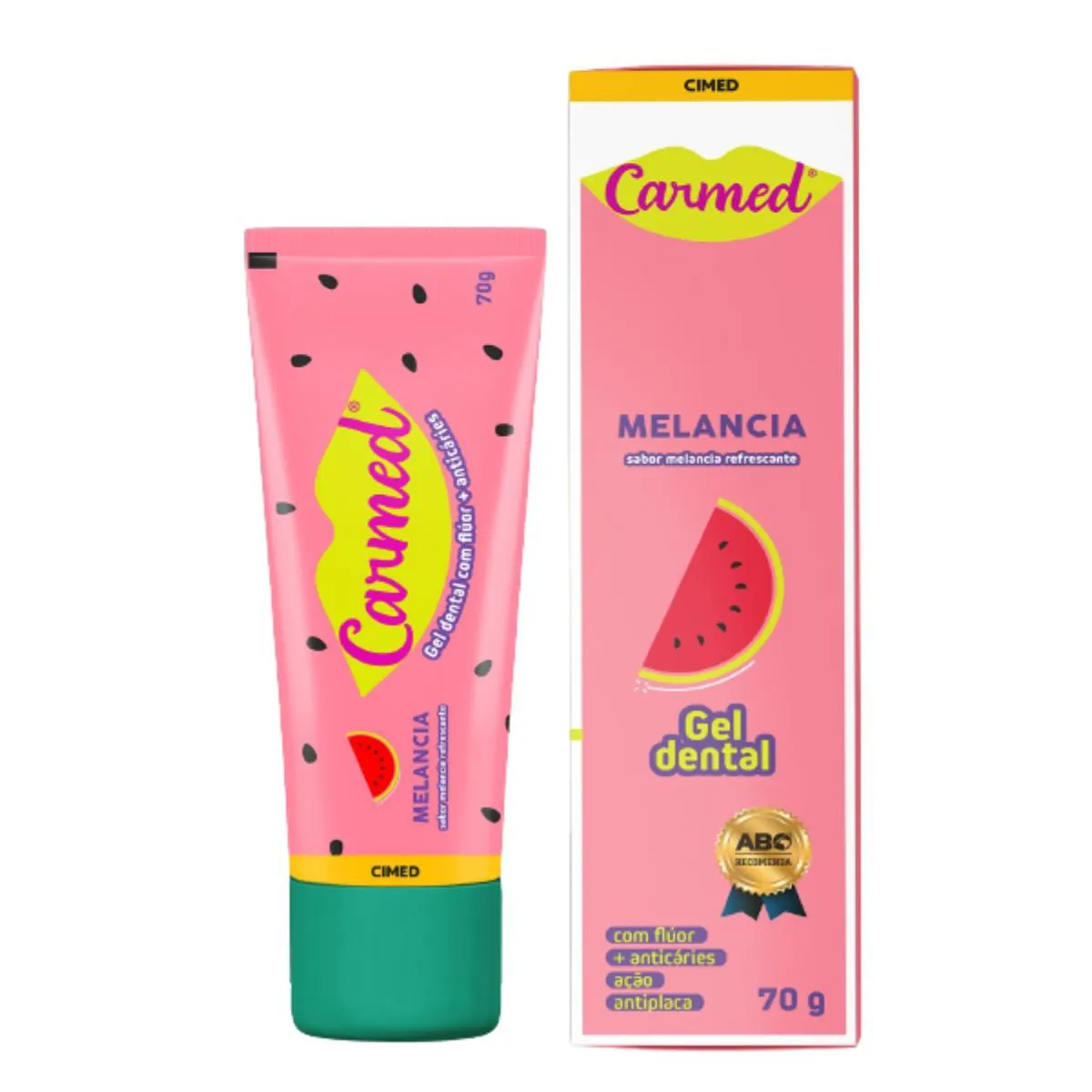 Gel Dental Melancia Super Refrescante Carmed Cimed 70g