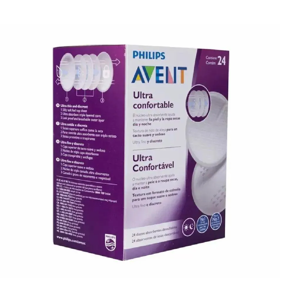 Absorvente de Seios Descartáveis 24Und Philips Avent