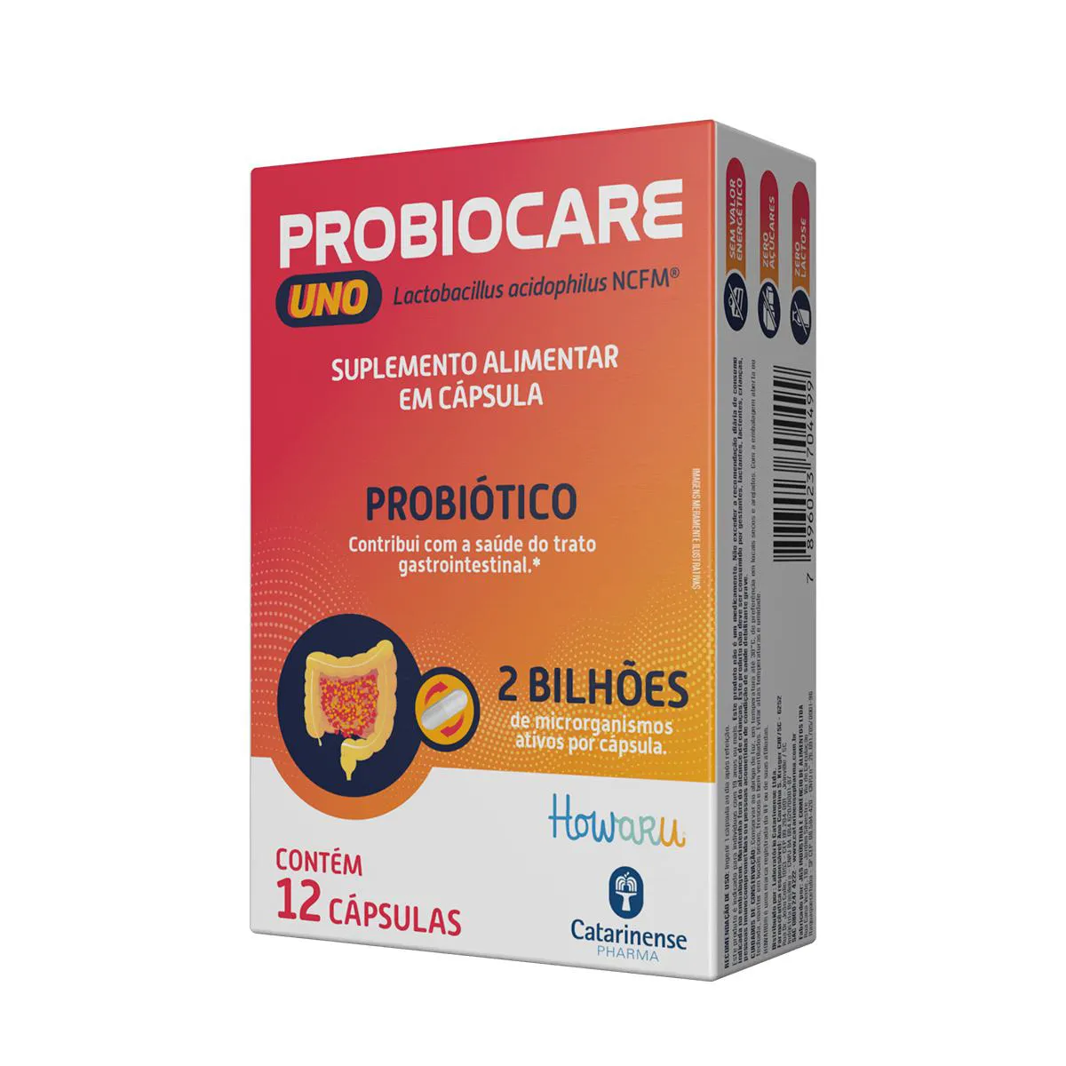 Probiótico Probiocare Uno 2 Bi 12 cápsulas