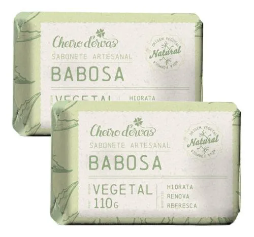 Sabonete de Babosa 110g X 2 Cheiro de Ervas